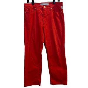 Versace Jeans Couture Red Pants Made in Italy Y2K Designer 30” Inseam